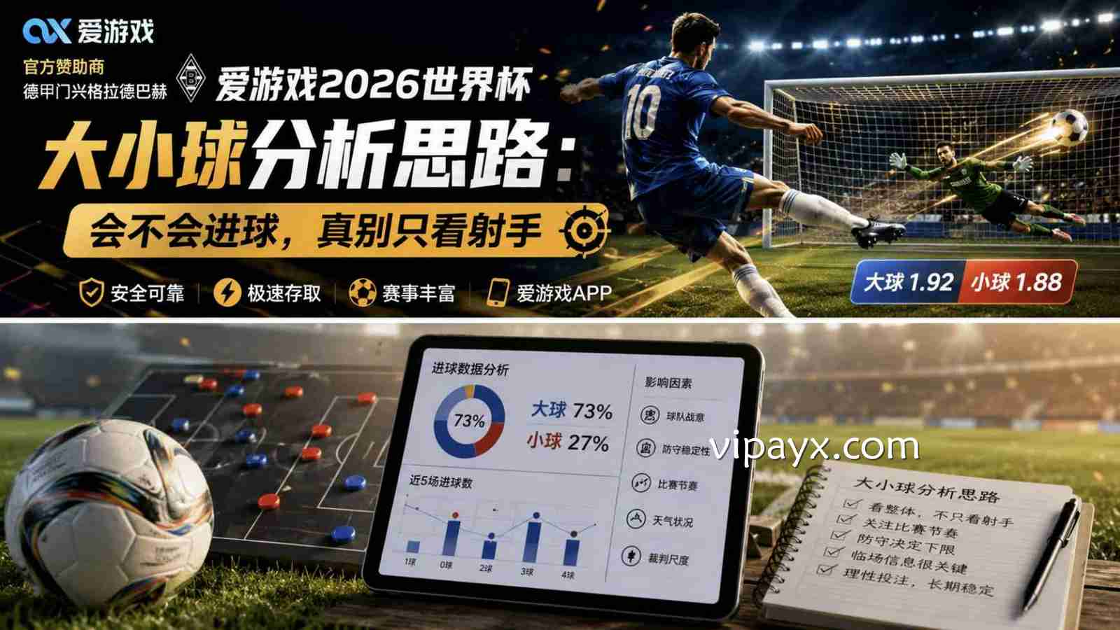 爱游戏2026世界杯大小球分析思路：会不会进球，真别只看射手