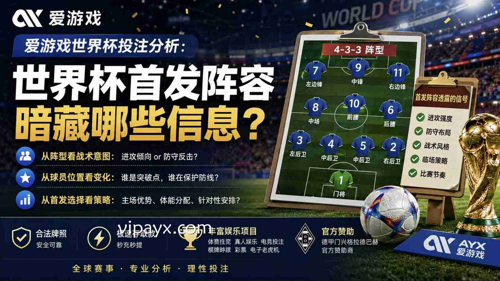 爱游戏世界杯投注分析：世界杯首发阵容暗藏哪些信息？
