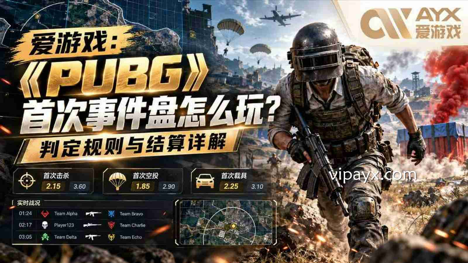 爱游戏：《PUBG》首次事件盘怎么玩？判定规则与结算详解